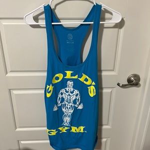 Gold’s Gym Stringer Blue and Yellow size M tank